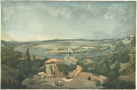 Carle Vernet, View of Paris from the Terrace of the Pavillon de Brimborion