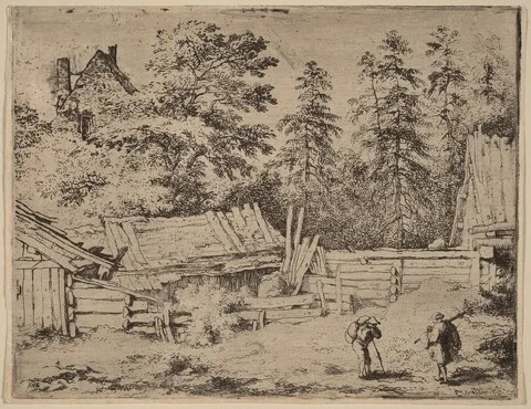 Allaert van Everdingen, Three Cottages