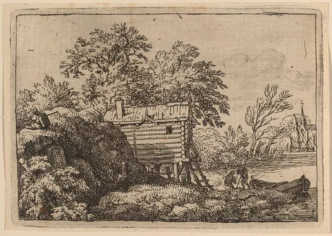 Allaert van Everdingen, Fisherman's Hut