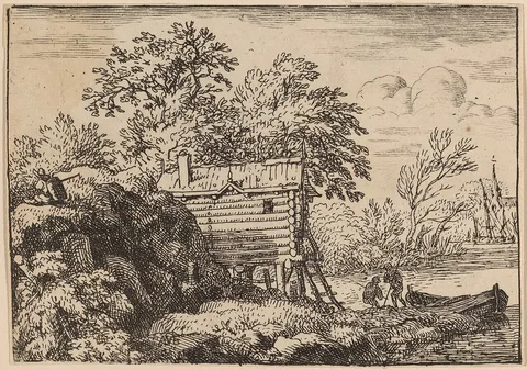 Allaert van Everdingen, Fisherman's Hut
