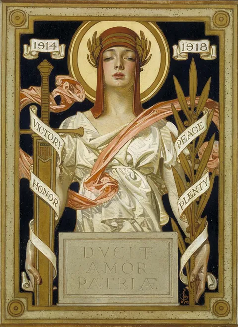 J. C. Leyendecker, Great War Victory Illustration for The Saturday Evening Post, 1918