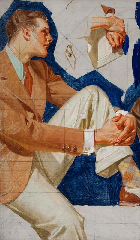 J. C. Leyendecker, [Male Fashion Model]