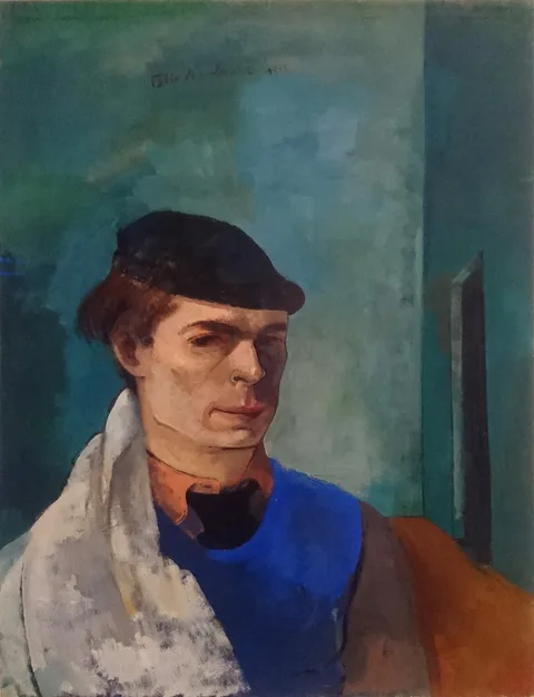 Felix Nussbaum, Self-Portrait With Painters Cloth
