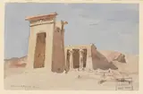 Frederick Arthur Bridgman, The Temple of Dendur, showing the Pylon