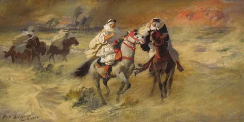 Frederick Arthur Bridgman, Sandstorm in Biskya
