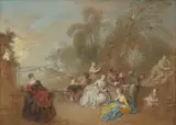 Jean-Baptiste Pater, On the Terrace
