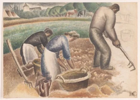 Leo Gestel, Aardappelrooiers op het land