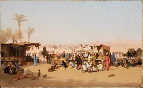 Théodore Frère, Scene in Cairo