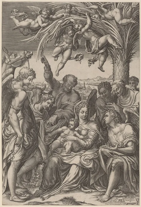 Giorgio Ghisi, The Rest on the Flight into Egypt