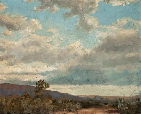 Solon Borglum, Distant Hills (Clouds over Black Mountain)