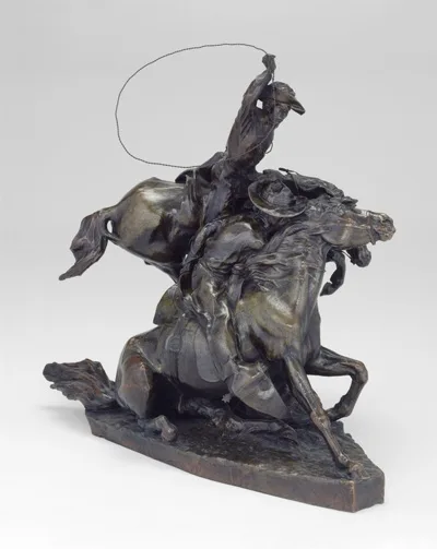 Solon Borglum, Lassoing Wild Horses