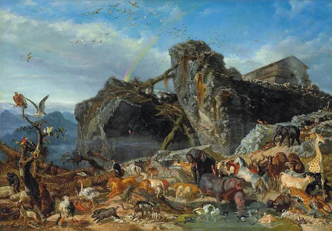 Filippo Palizzi, After the Flood: the exit of Animals from the Ark