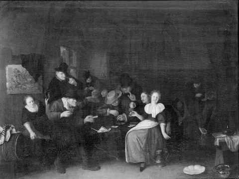 Richard Brakenburgh, A Game of Cards at an Inn