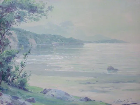 Robert Fowler, Shore Scene, Aberdovey, North Wales