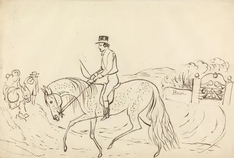 James Howe, Scene with Horse and Rider
