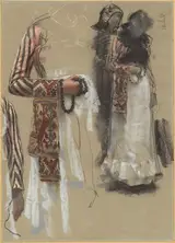 Francesco Paolo Michetti, Southern Italian Woman Dressed for Church