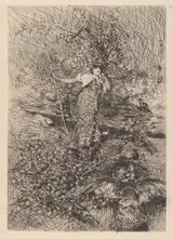 Francesco Paolo Michetti, Keeper of the Turkeys [Gardeuse de dindons]