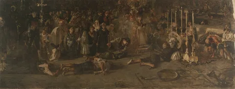 Francesco Paolo Michetti, The Vote (Sketch)
