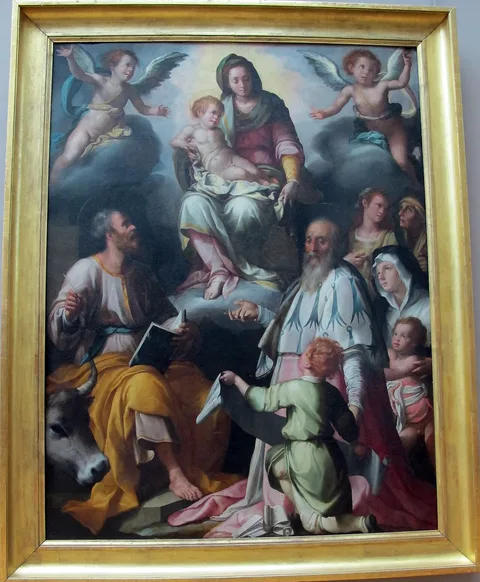 Jacopo da Empoli, The Virgin Appearing to Saint Luke and Saint Yves
