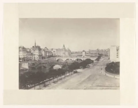 Charles Nègre, Construction du nouveau pont d'arcole - la samaritaine