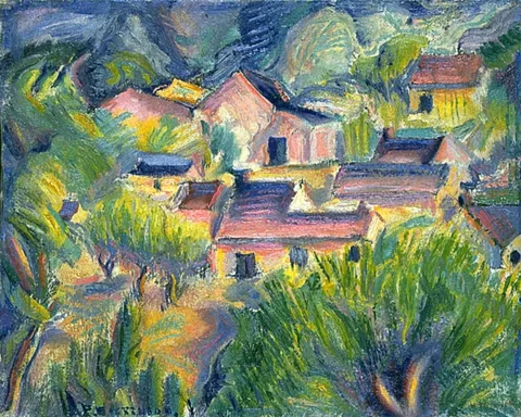 Preston Dickinson, Houses and Landscape