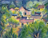 Preston Dickinson, Houses and Landscape