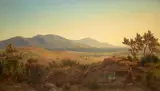 August Becker, A View of Melibokus and The Bergstrasse
