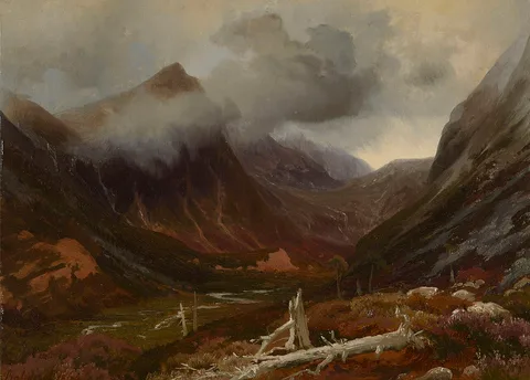August Becker, A View in Glen Derry (?)