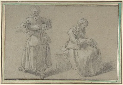 Étienne Jeaurat, Study of Two Women