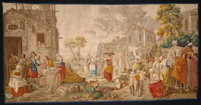 Étienne Jeaurat, The Outdoor Market, from Village Festivals