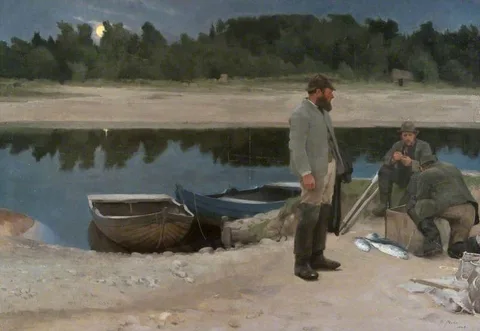 Alexander Mann, By the Findhorn