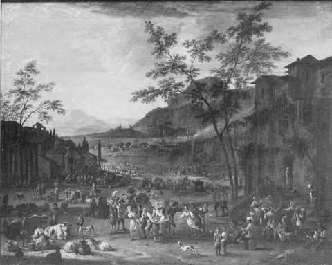 Peeter van Bredael, Italian Market