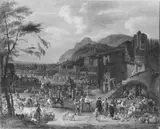 Peeter van Bredael, Italian Market