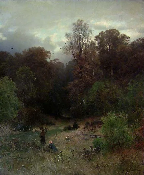 Sophus Jacobsen, Wooden Landscape in Germany