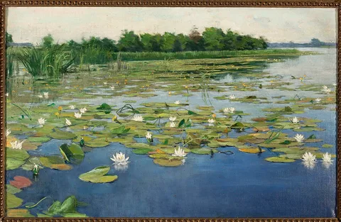 Henryk Weyssenhoff, Water lilies.
