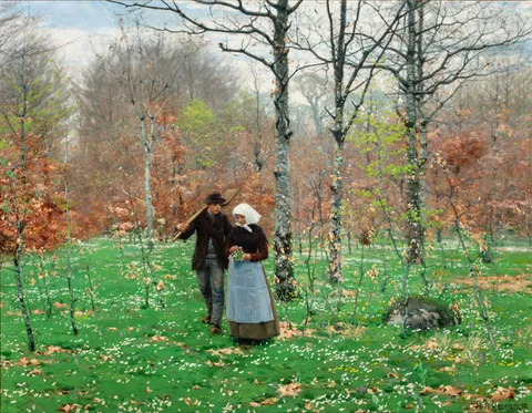 H. A. Brendekilde, Springtime.