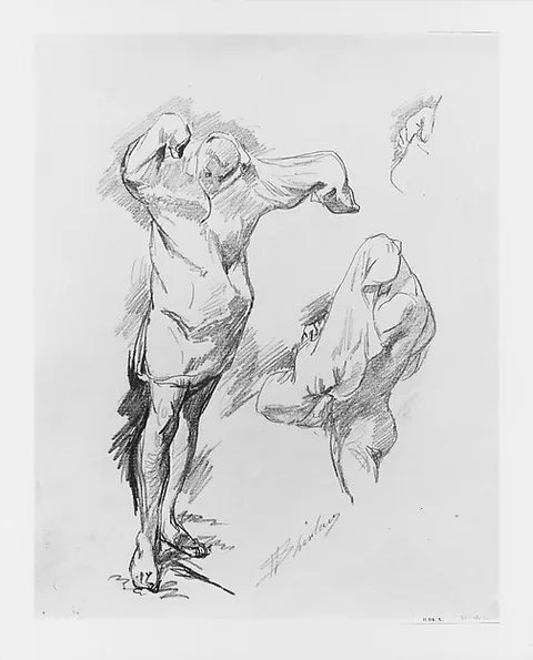Walter Shirlaw, Studies of Bathers Disrobing