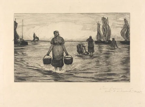 Robert Walker Macbeth, Landing Sardines at Low Tide
