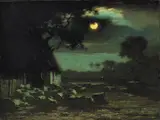 Horatio Walker, Sheepyard, Moonlight