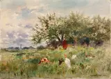 Horatio Walker, Watching the Turkeys