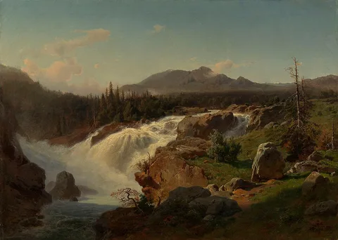 August Wilhelm Leu, Falls of Riukanfoss, Norway