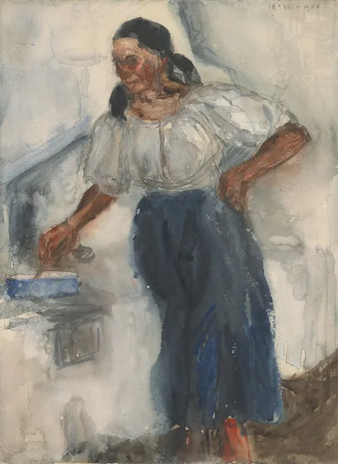 Miloš Jiránek, Woman at the Stove