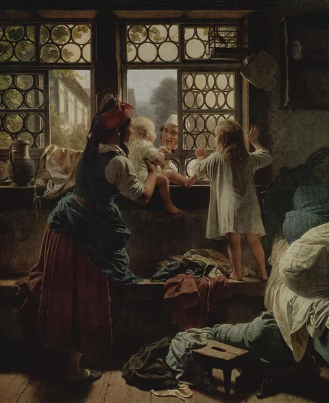 Friedrich Eduard Meyerheim, Scene by the Window