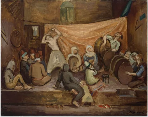 Jean Marchand, A Cabaret Scene in Damascus