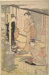 Hosoda Eishi, Preparing New Year Decorations