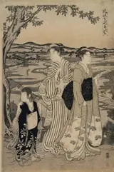 Hosoda Eishi, Parrot Komachi
