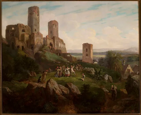 Henryk Pillati, Ruins of the castle – merry-making in Tenczynek