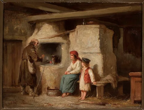 Henryk Pillati, In a peasant cottage