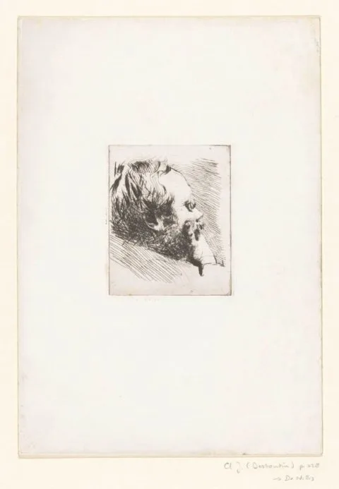 Giuseppe De Nittis, Portret van kunstenaar Edgar Degas