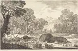 Max Joseph Wagenbauer, River Landscape with Two Beavers